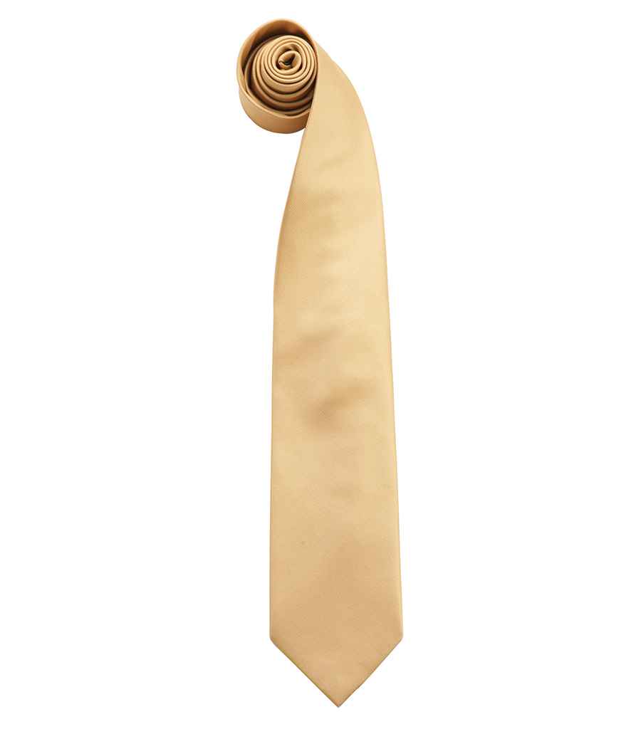 Premier 'Colours' Fashion Tie PR765 in Gold – front