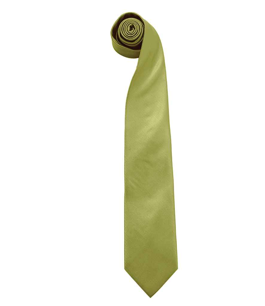 Premier 'Colours' Fashion Tie PR765 in Grass – front