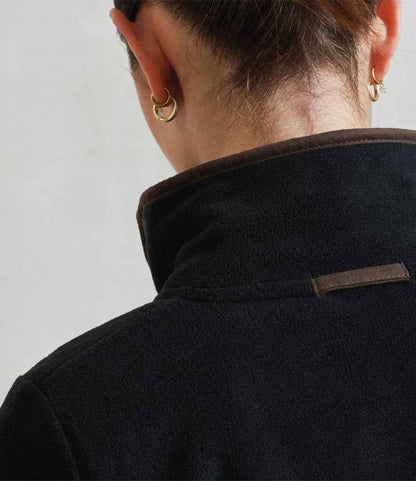 Premier Ladies Artisan Fleece Jacket PR824 in Black/Brown – model (4)