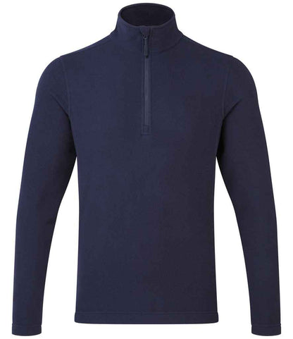 Premier Unisex Recyclight 1/4 Zip Fleece PR831 in Navy – front