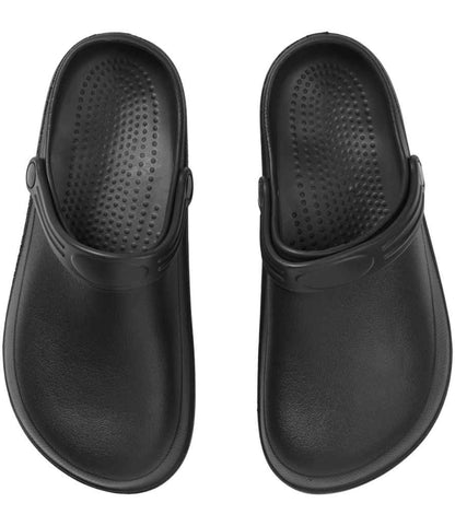 Premier Chef's Anti-Slip Anchor Clogs PR910 in Black – front (2)