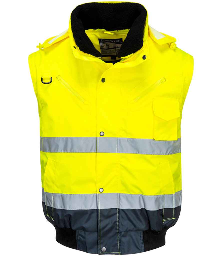 PW013 Yellow/Navy Front
