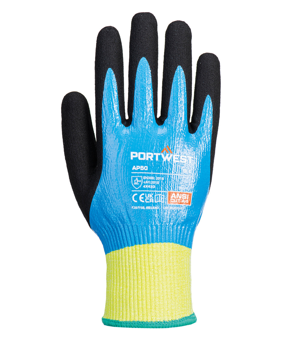 Cut D13 Nitrile Aqua Gloves (AP50) - PW562