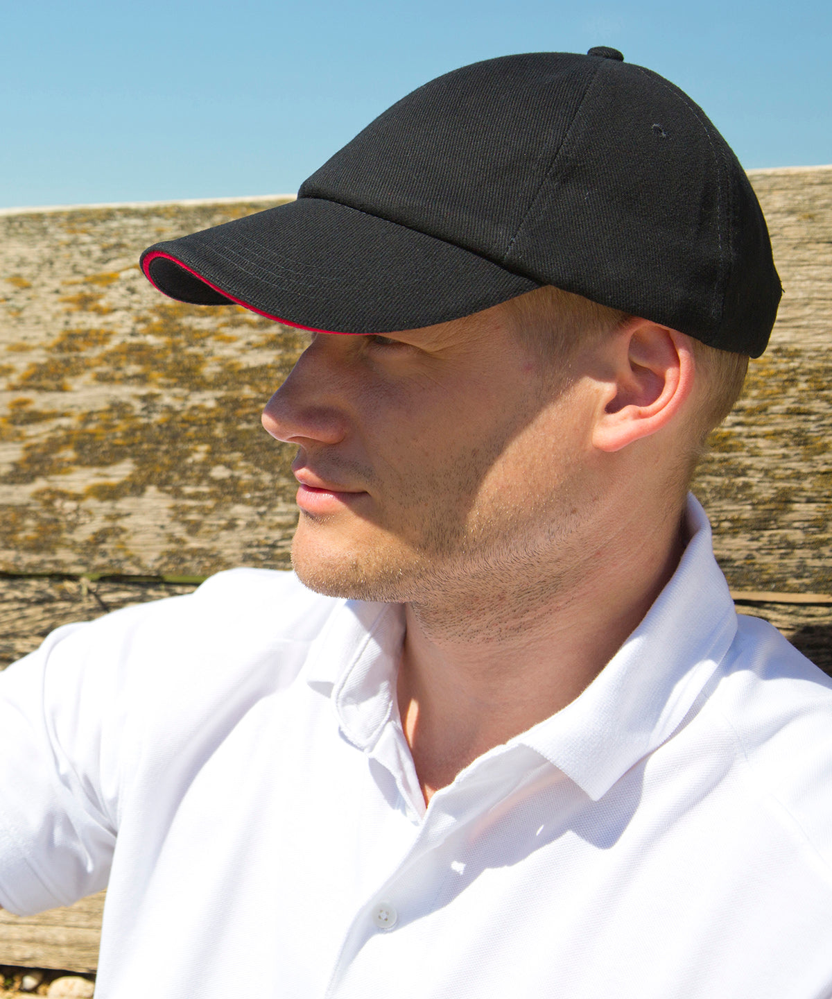 Result Headwear Low-profile Heavy Brushed Cotton Cap with Sandwich Peak - RC24P