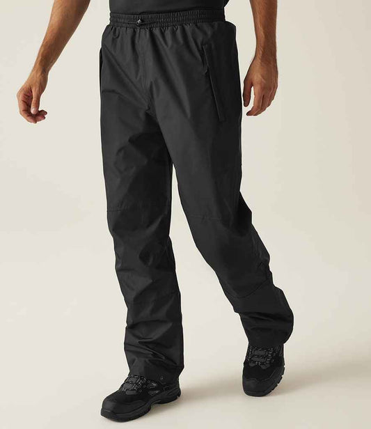 Regatta Linton Waterproof Overtrousers RG031 in Black – model