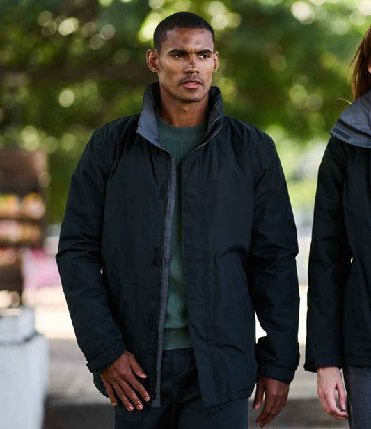 Regatta Beauford Waterproof Insulated Jacket RG051 in Black/Seal Grey – model