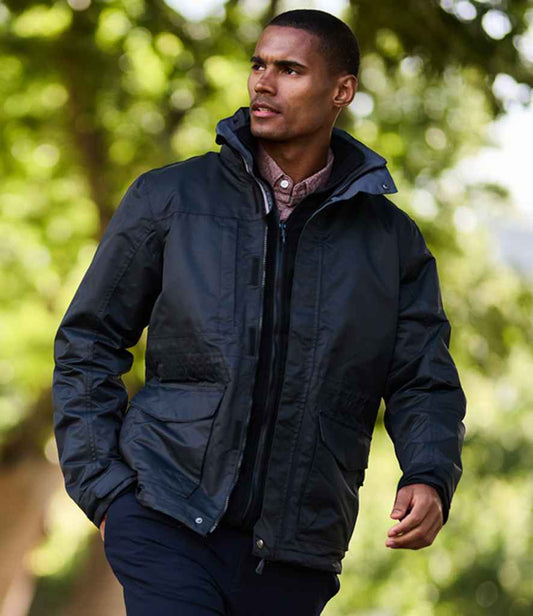 Regatta Benson III 3-in-1 Breathable Jacket RG076 in Black/Black – model