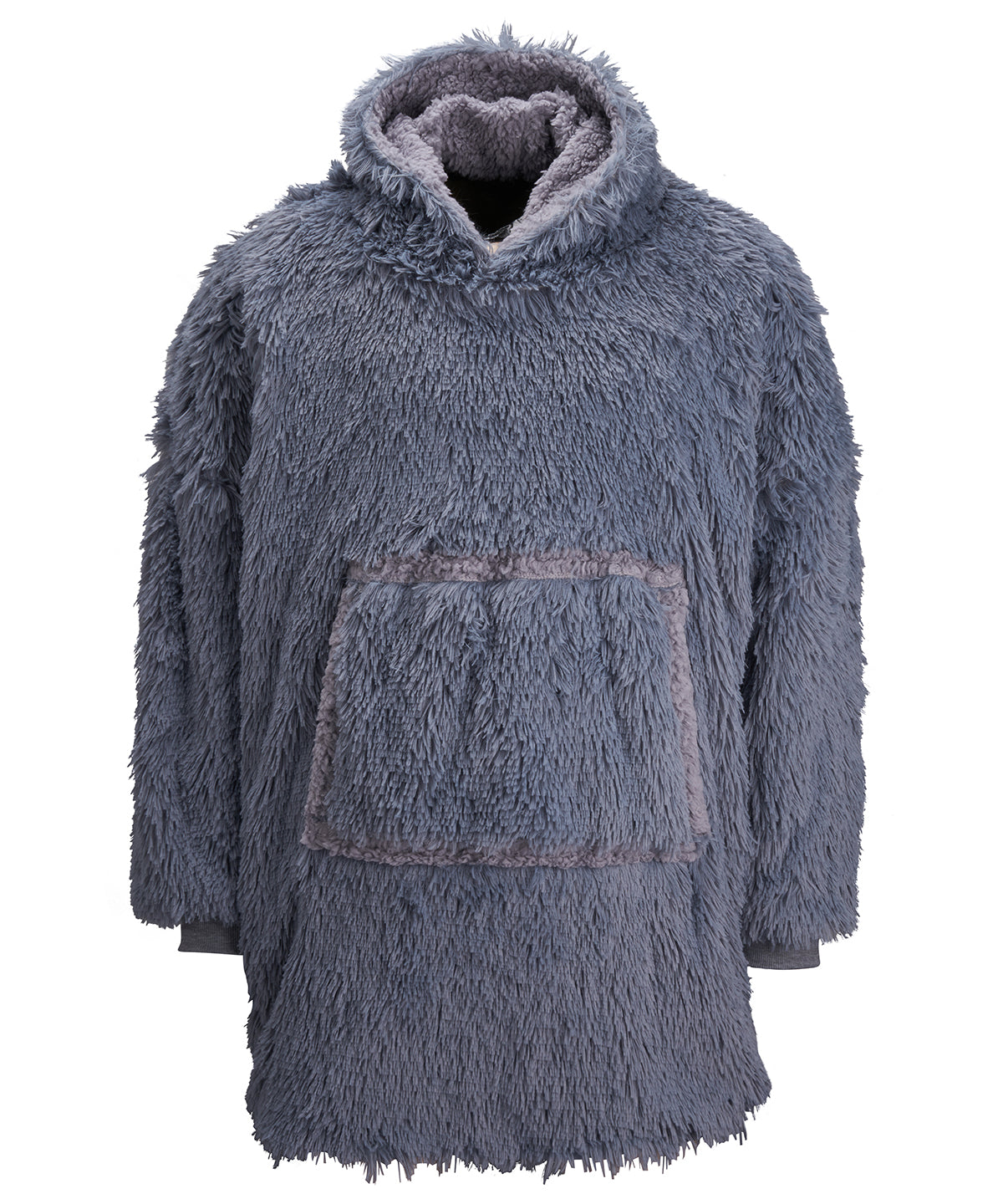 The Ribbon Oversized Cosy Reversible Shaggy Sherpa Hoodie - RI001