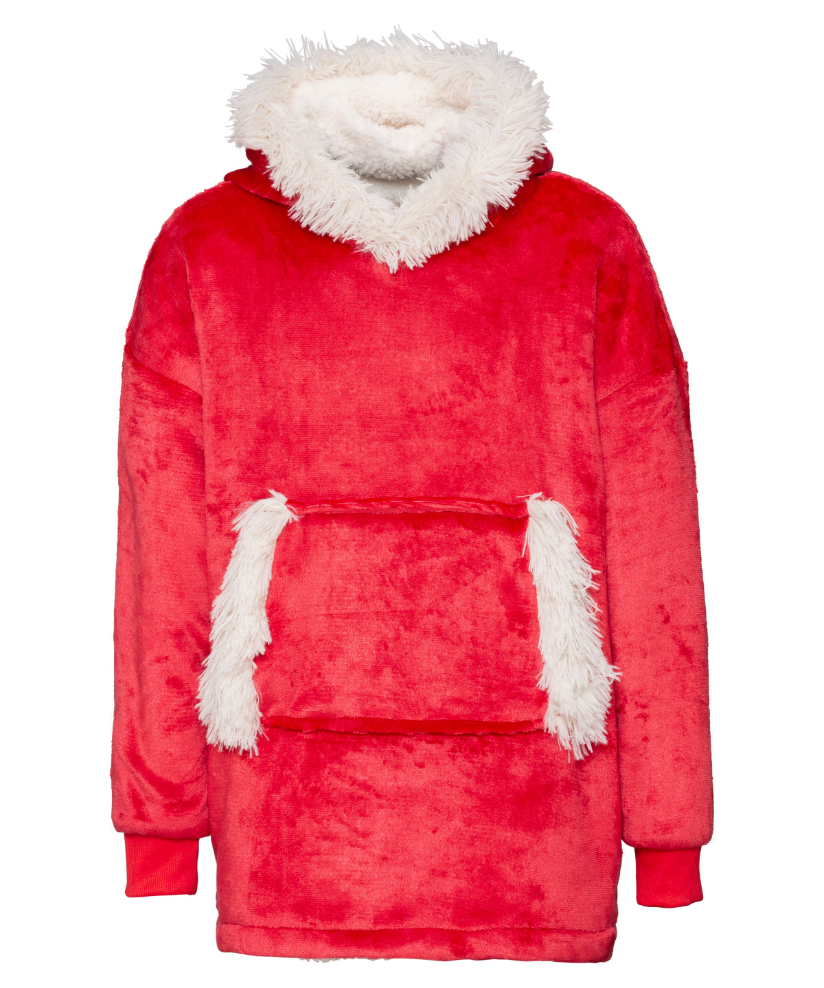 The Kids Ribbon Oversized Cosy Reversible Sherpa Hoodie - RI003