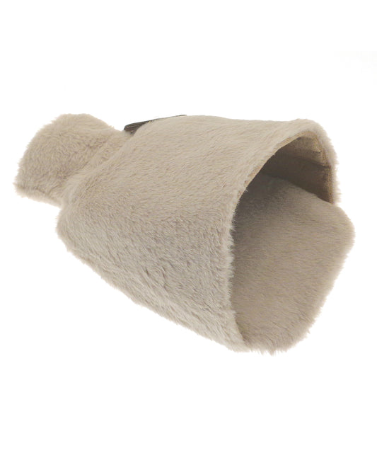 Luxury Foot Hot Water Bottle and Cover in Plush Faux Fur - RI023