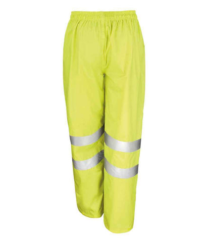 Result Safe-Guard Hi-Vis Waterproof Suit RS216 in Yellow – back (2)