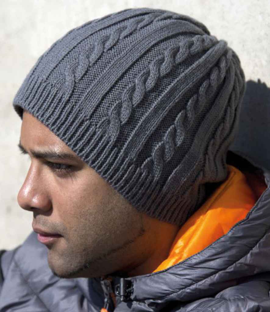 Result Mariner Knitted Hat RS370 in Grey – model