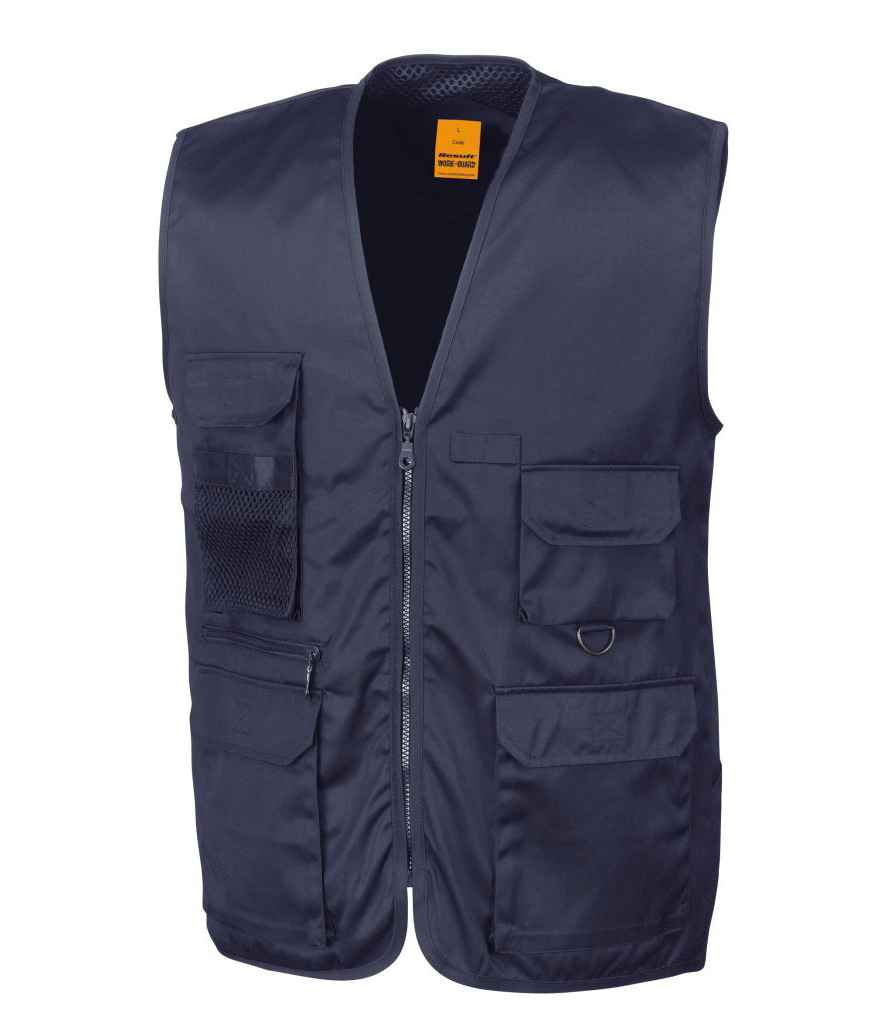 Result Work-Guard Safari Waistcoat RS45 in Midnight Navy – front
