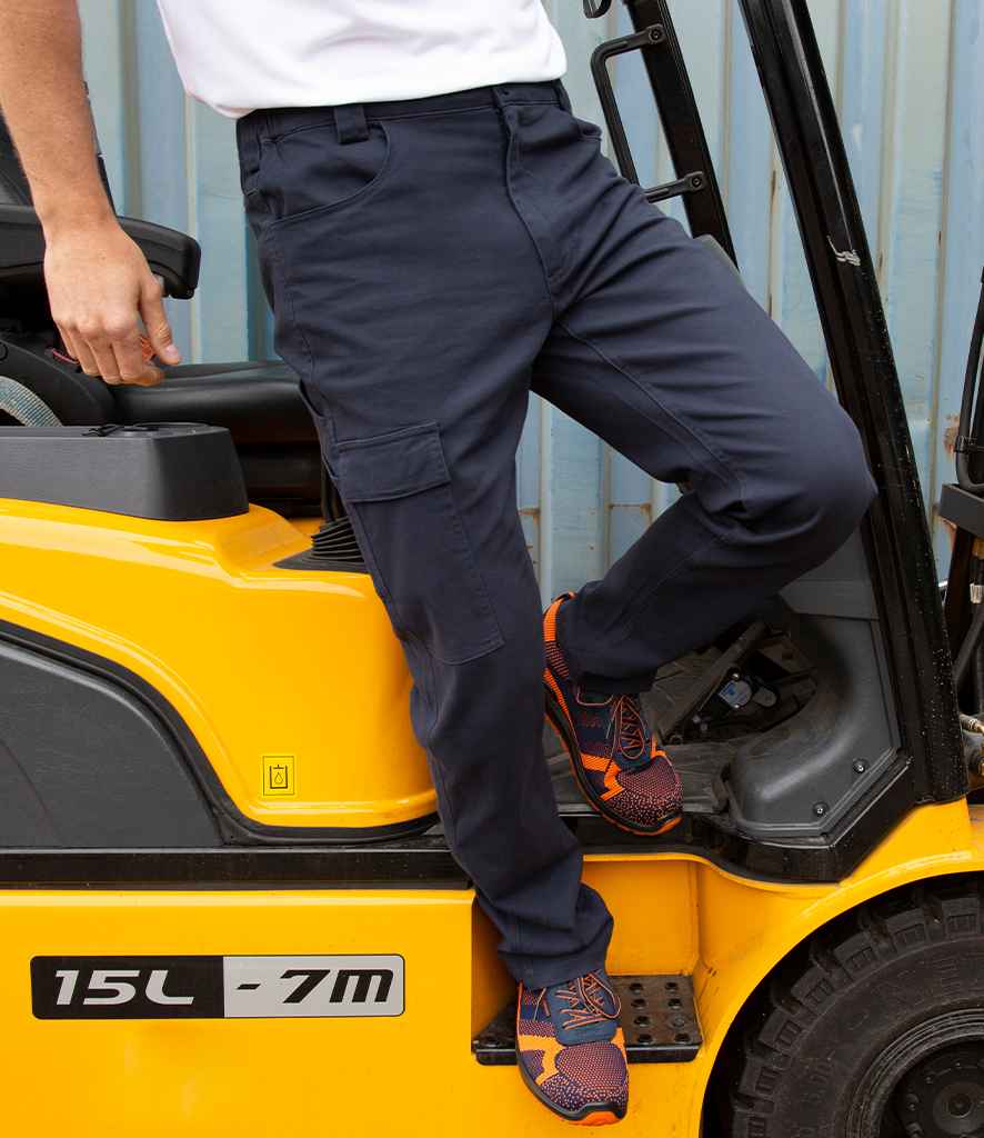 Result Work-Guard Super Stretch Slim Chino Trousers RS470M in Navy – model