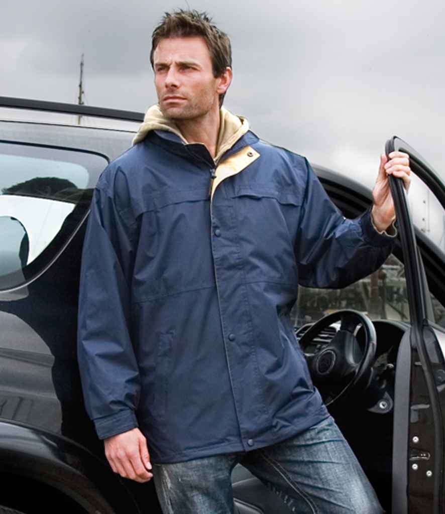 Result Multi-Function Midweight Jacket RS67 in Navy/Sand – model