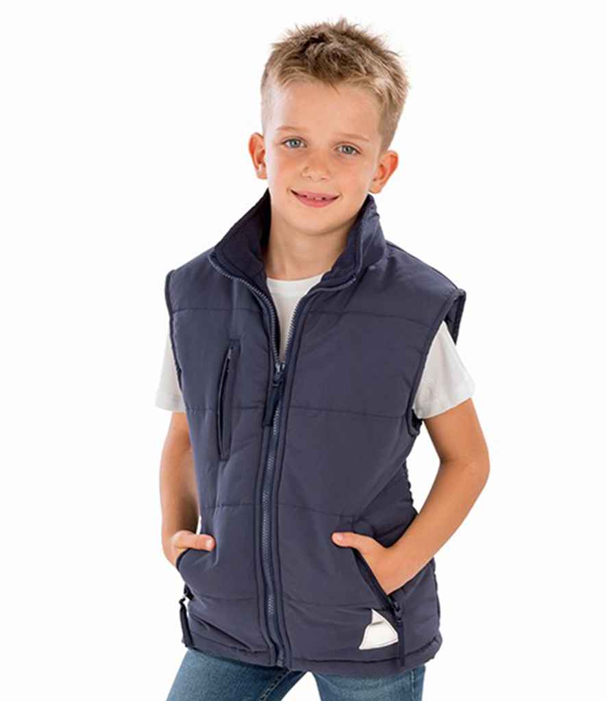 Result Kids Ultra Padded Bodywarmer RS88B in Navy – model