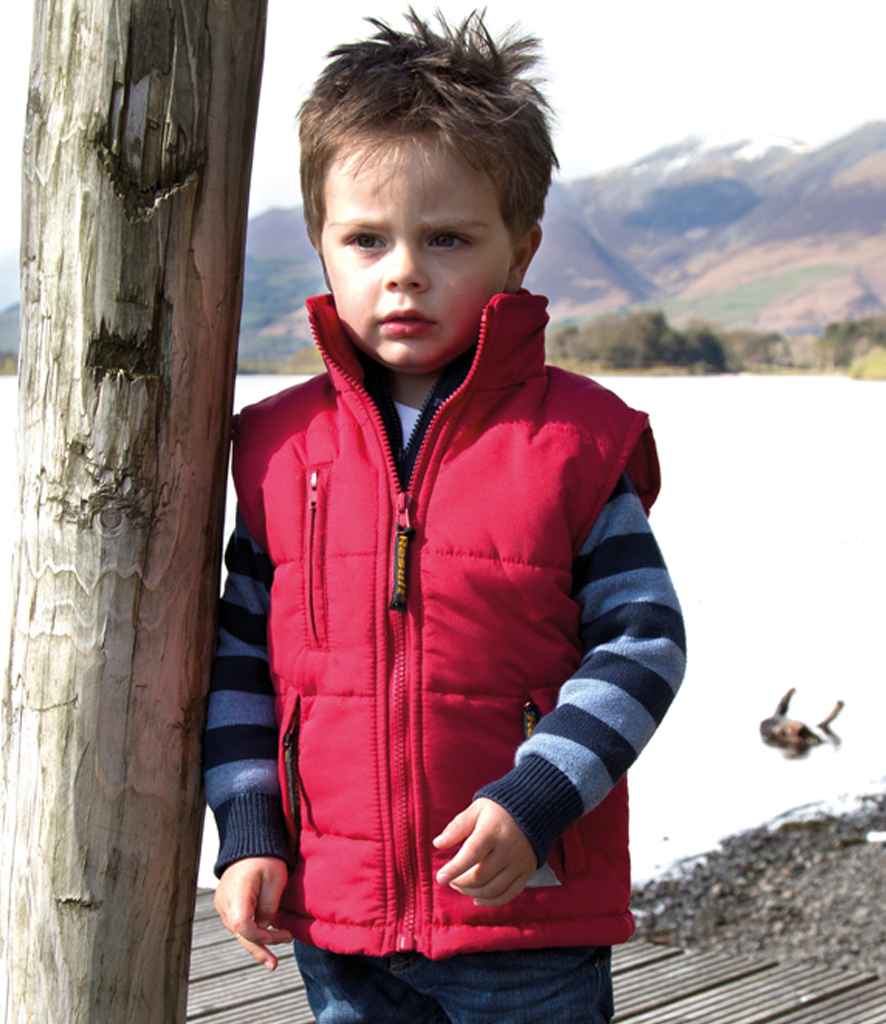 Result Kids Ultra Padded Bodywarmer RS88B in Red – model