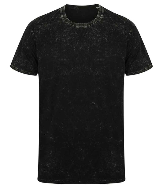 SF Clothing Unisex Washed Band T-Shirt SF203 in Washed Black – front