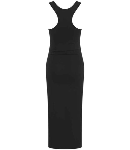 SF Clothing Ladies Racer Back Midi Dress SK114 in Black – back