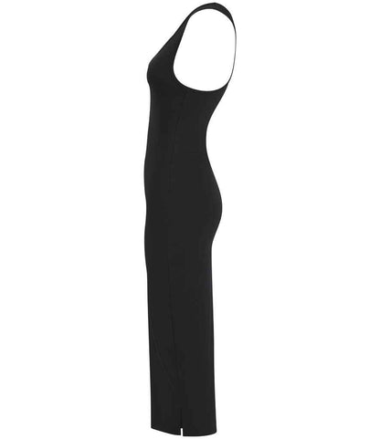 SF Clothing Ladies Racer Back Midi Dress SK114 in Black – side
