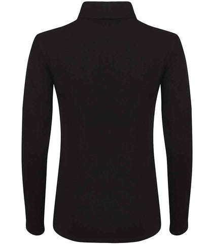 SF Clothing Ladies Feel Good Stretch Roll Neck T-Shirt SK125 in Black – back