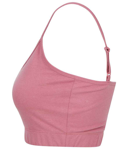 SF Clothing Ladies Sustainable Fashion Cropped Cami Vest Top SK230 in Dusky Pink – side