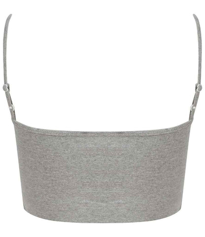 SF Clothing Ladies Sustainable Fashion Cropped Cami Vest Top SK230 in Heather Grey – back