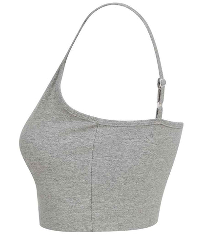 SF Clothing Ladies Sustainable Fashion Cropped Cami Vest Top SK230 in Heather Grey – side