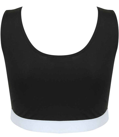 SF Clothing Ladies Fashion Crop Top SK236 in Black/White – back