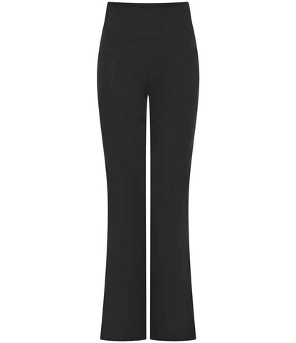 SF Clothing Ladies Flared Leggings SK428 in Black – front