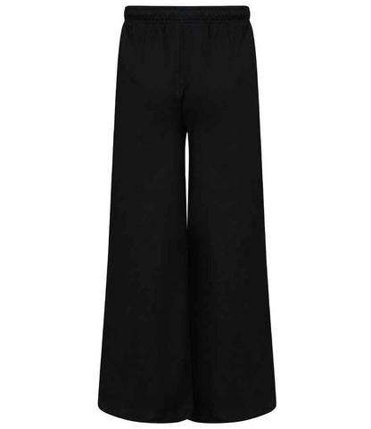 SF Clothing Ladies Sustainable Fashion Wide Leg Joggers SK431 in Black – back
