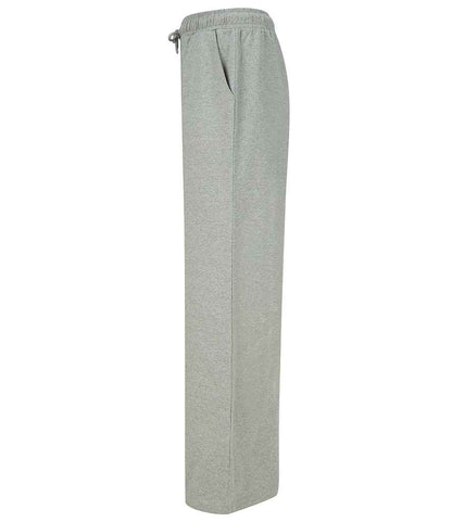 SF Clothing Ladies Sustainable Fashion Wide Leg Joggers SK431 in Heather Grey – side