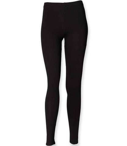 SF Clothing Ladies Leggings SK64 in Black – front