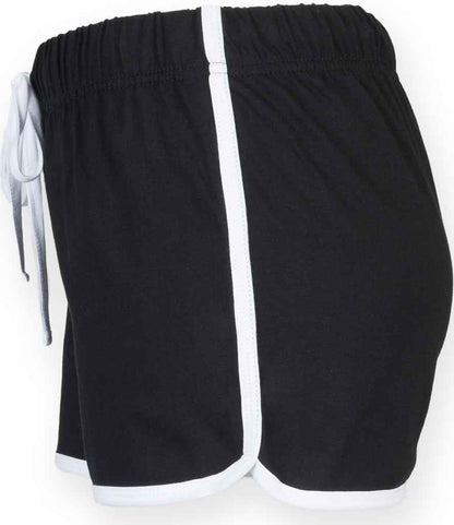 SF Clothing Ladies Retro Shorts SK69 in Black/White – side