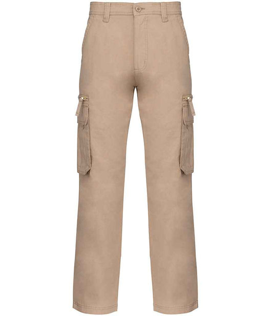 Kariban Heavy Canvas Trousers SP105 in Beige – front