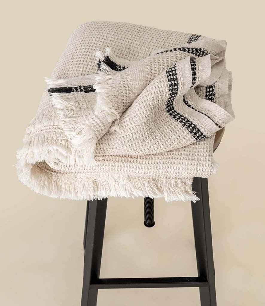 Spasso Honeycomb Striped Plaid Fouta - SP121