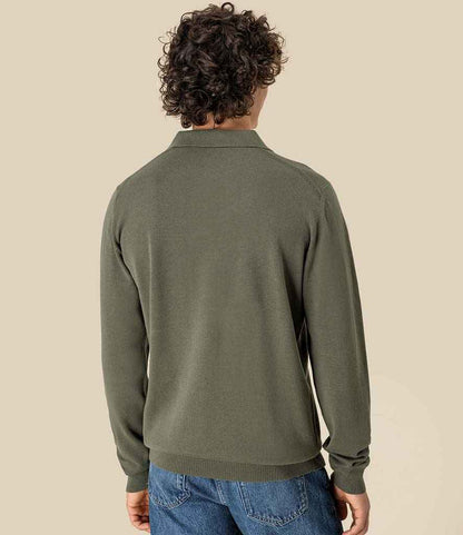 Spasso Knitted Long Sleeve Polo Shirt - SP204