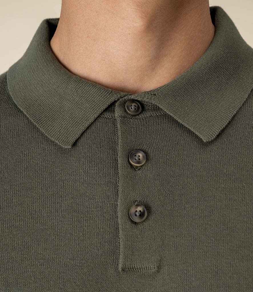 Spasso Knitted Long Sleeve Polo Shirt - SP204