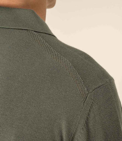 Spasso Knitted Long Sleeve Polo Shirt - SP204