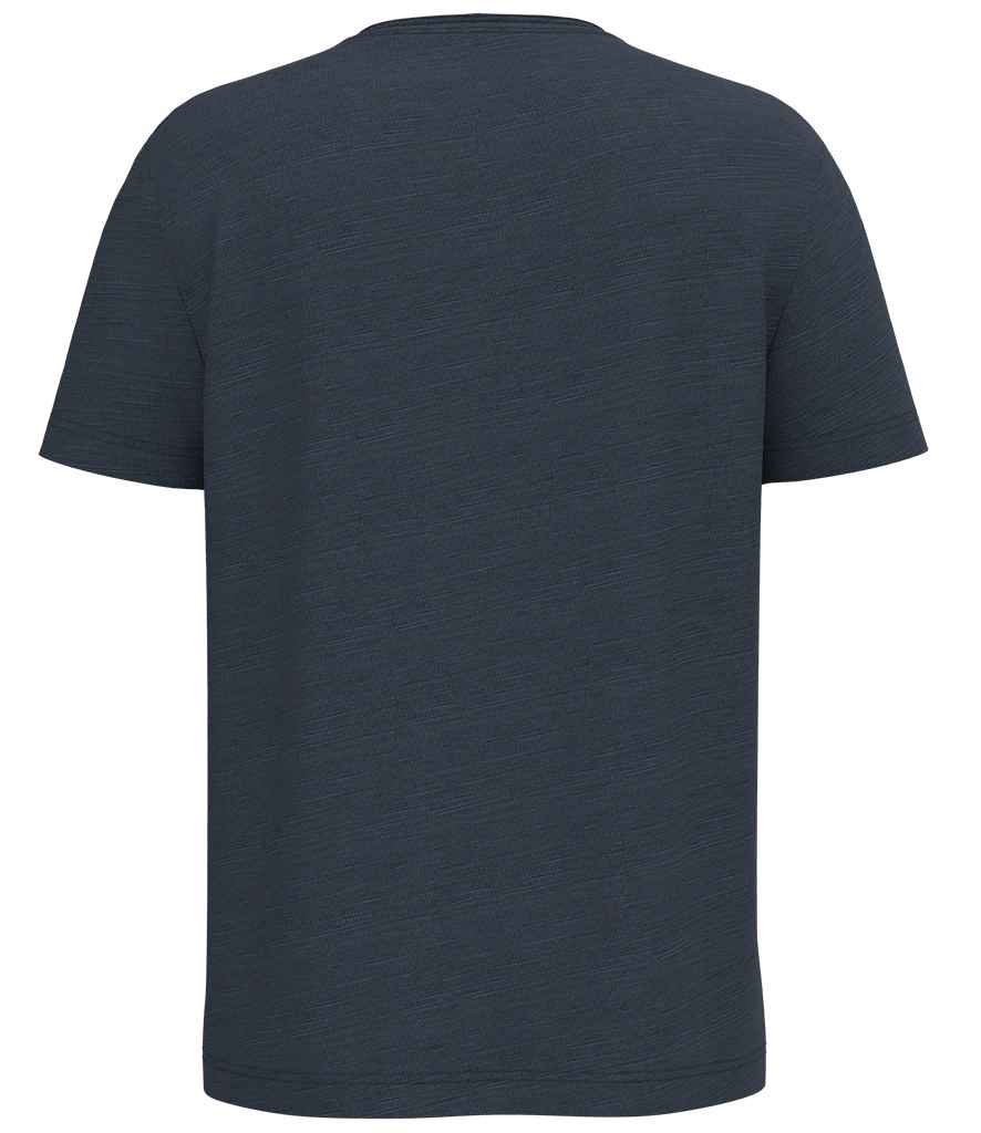 Spasso Drop Shoulder Raw Edge Collar Slub T-Shirt - SP303