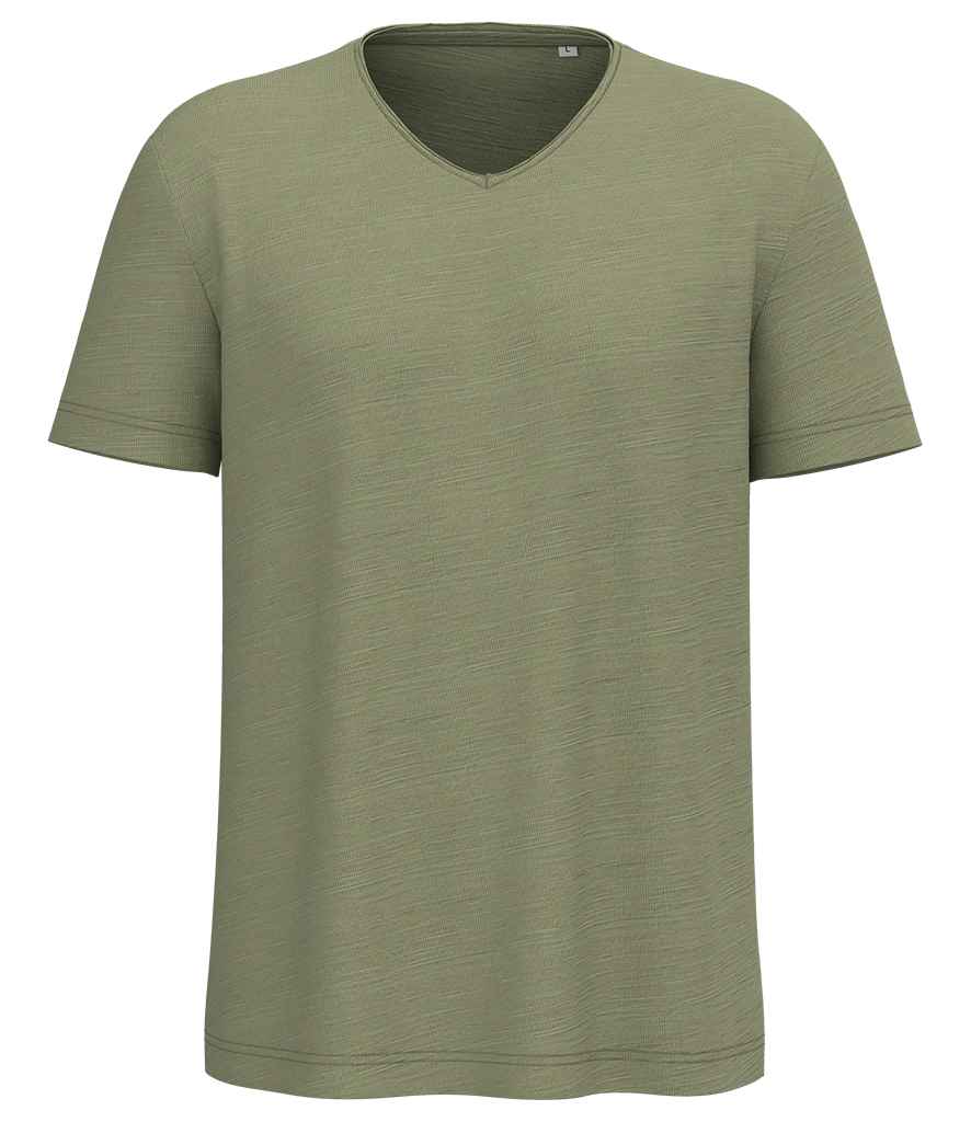 Spasso Drop Shoulder Raw Edge Collar Slub T-Shirt - SP303
