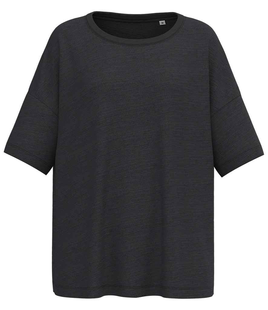 Spasso Ladies Oversized Slub T-Shirt - SP304