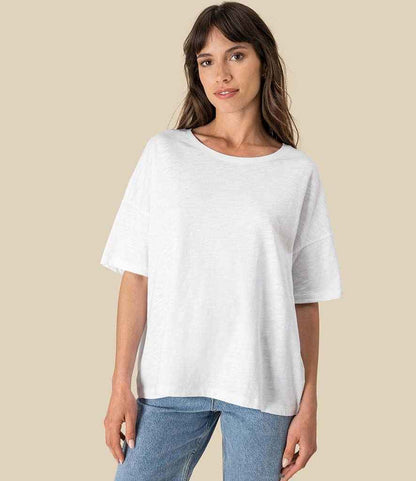 Spasso Ladies Oversized Slub T-Shirt - SP304