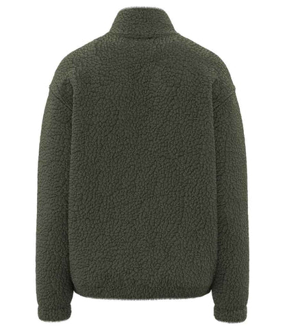 Spasso Unisex Sherpa Drop Shoulder 1/4 Zip Sweat - SP403