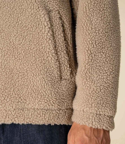 Spasso Unisex Sherpa Drop Shoulder 1/4 Zip Sweat - SP403