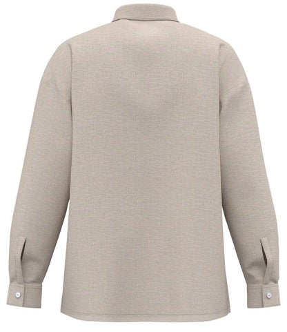 Spasso Ladies Long Sleeve Oversized Linen Shirt - SP501