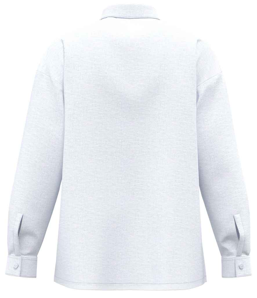 Spasso Ladies Long Sleeve Oversized Linen Shirt - SP501
