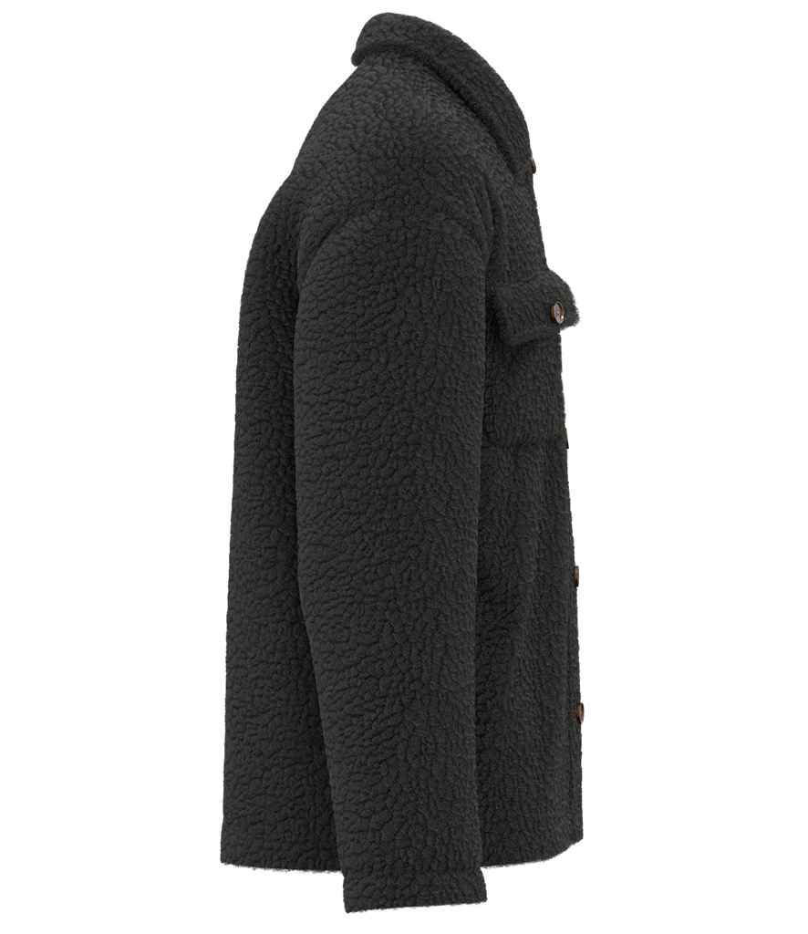 Spasso Unisex Sherpa Drop Shoulder Overshirt - SP508