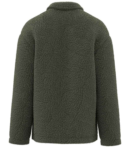 Spasso Unisex Sherpa Drop Shoulder Overshirt - SP508