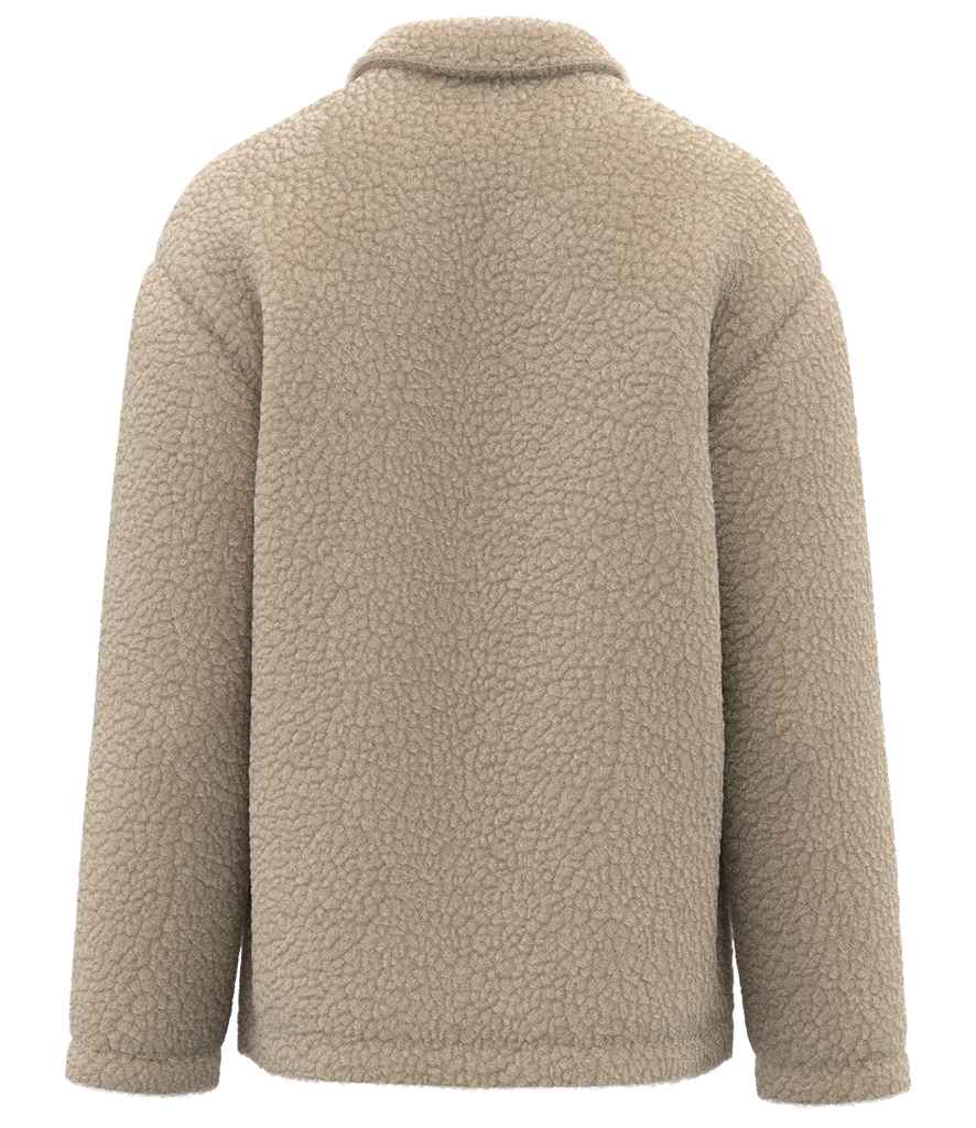 Spasso Unisex Sherpa Drop Shoulder Overshirt - SP508
